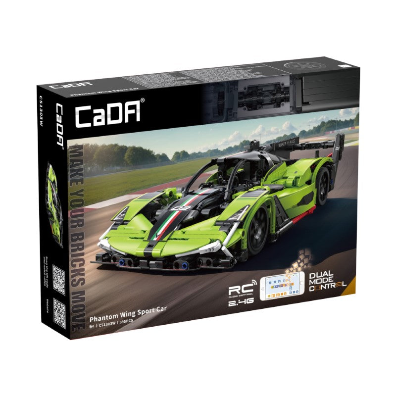 Car Building Blocks Set - CADA 1:14 FANTASY WING BRICK SPORT CAR