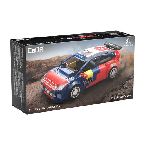 Brick Car - CADA 1:24 BRICK 2008 CITREON C4 WRC CAR
