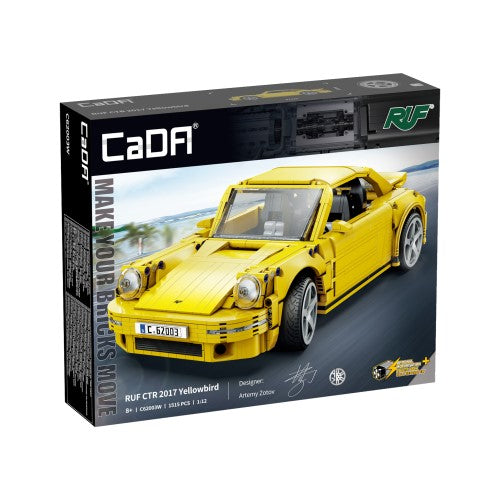 Brick Car - CADA 1:12 BRICK RUF CTR 2017 YELLOWBIRD CAR