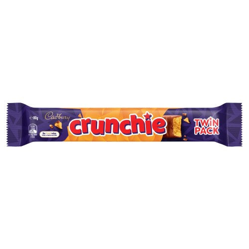 Cadbury Crunchie Twin Pack 80g - Pack of 24
