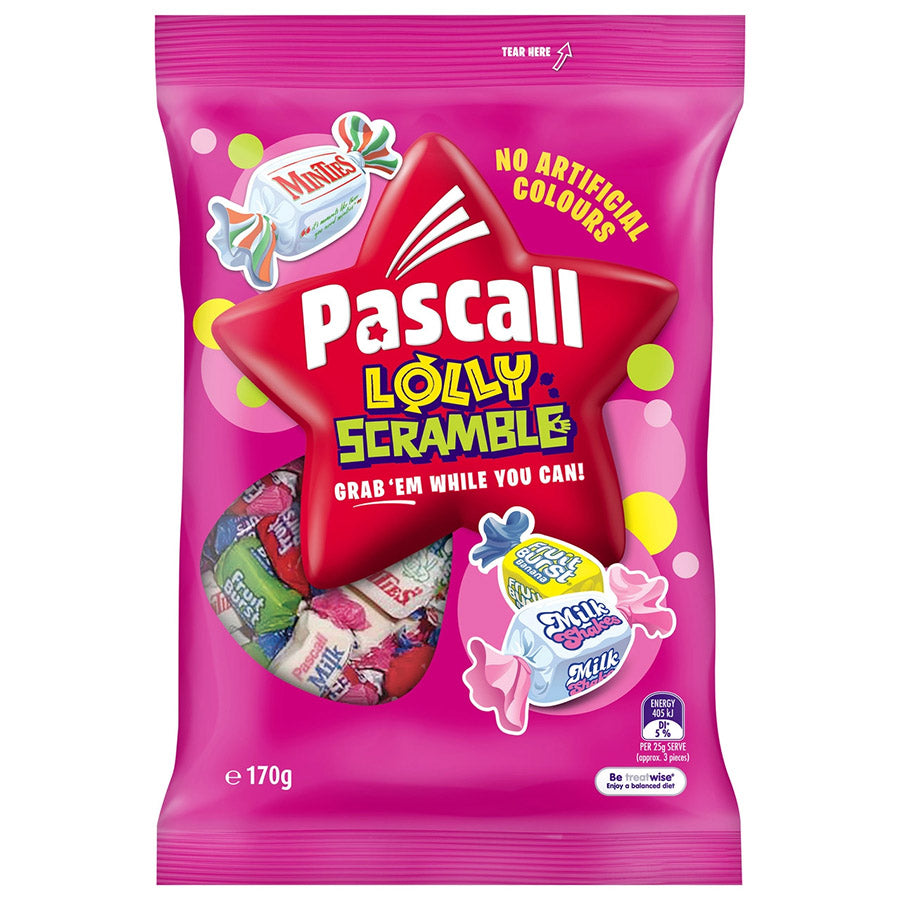 Pascall Lolly Scramble 170g - Pack of 16