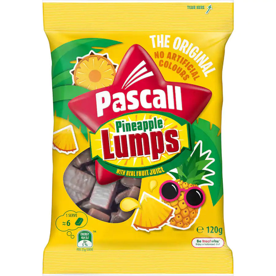 Pascall Pineapple Lumps 120g - Carton of 14
