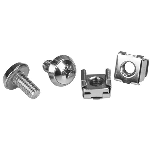 M6 Rack Screws and M6 Cage Nuts - 20 Pack