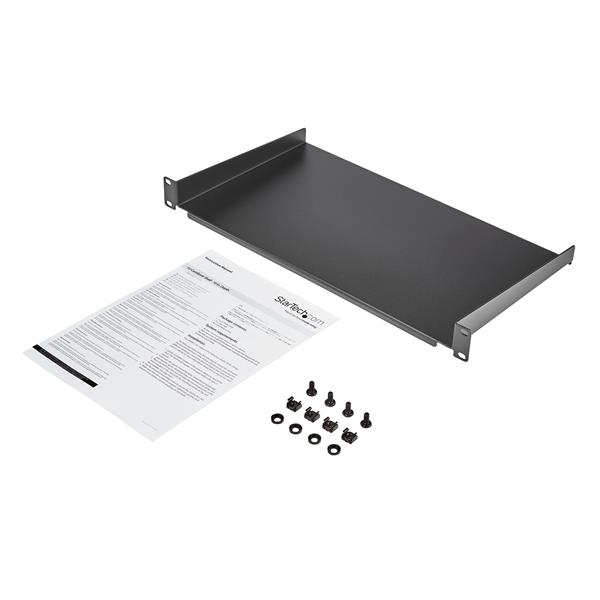 1U Rack Shelf - 25 cm (10 in.) Deep