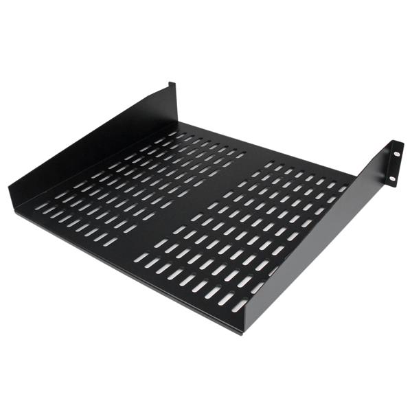 Universal Fixed Server Rack Shelf 2U Cantilever Shelf 50lbs 22kg