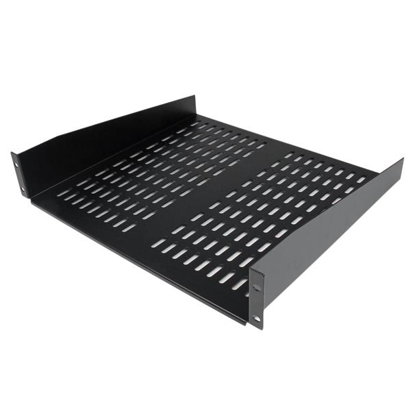 Universal Fixed Server Rack Shelf 2U Cantilever Shelf 50lbs 22kg