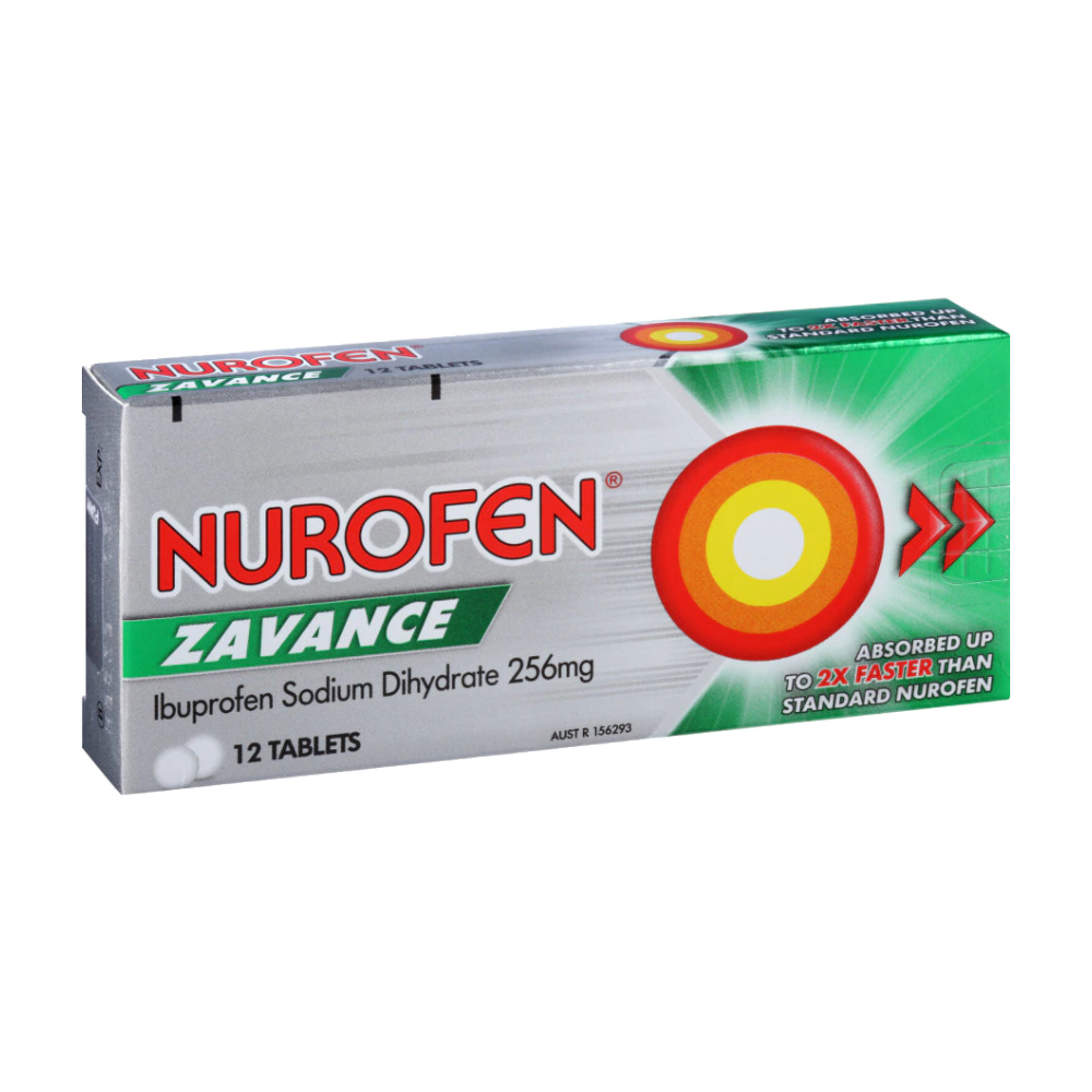 Nurofen Zavance 256mg 12s - Pack of 6
