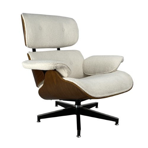 Relax Chair - Eames White Boucle (87 X 88 X 76cm)