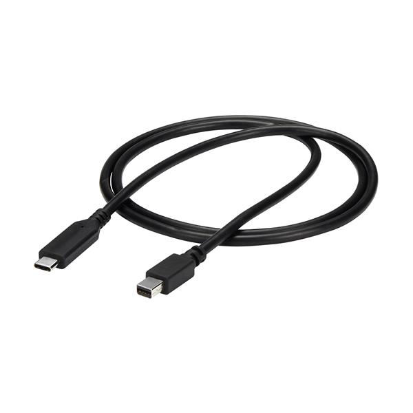 1 m (3.3') USB-C to Mini DisplayPort Cable - 4K 60Hz - Black