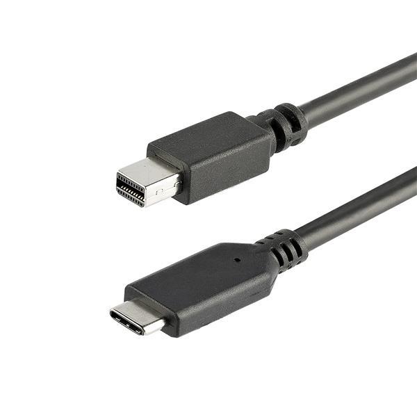 1 m (3.3') USB-C to Mini DisplayPort Cable - 4K 60Hz - Black
