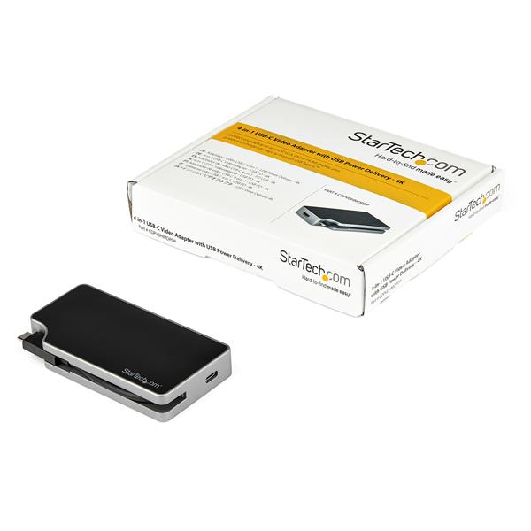 USB C Multiport Video Adapter - 4-in-1 - 95W PD - Space Gray