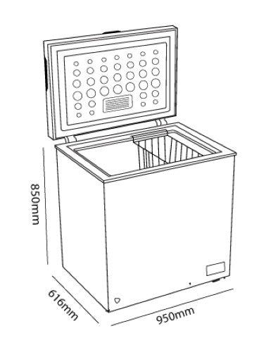 Parmco - CHEST FREEZER - 246L (WHITE)