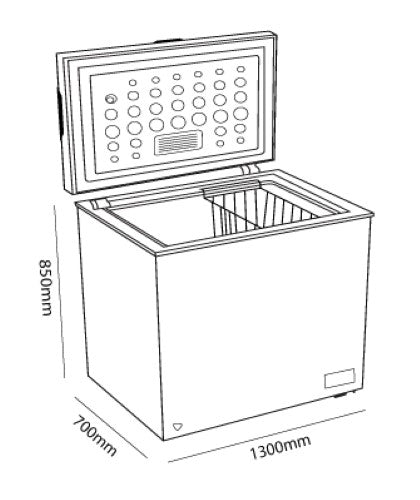 Parmco - CHEST FREEZER - 371L (WHITE)