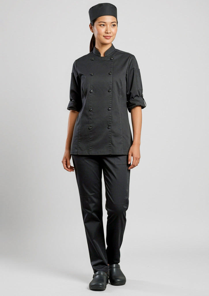 Saffron Womens Chef Flex Pant - Black