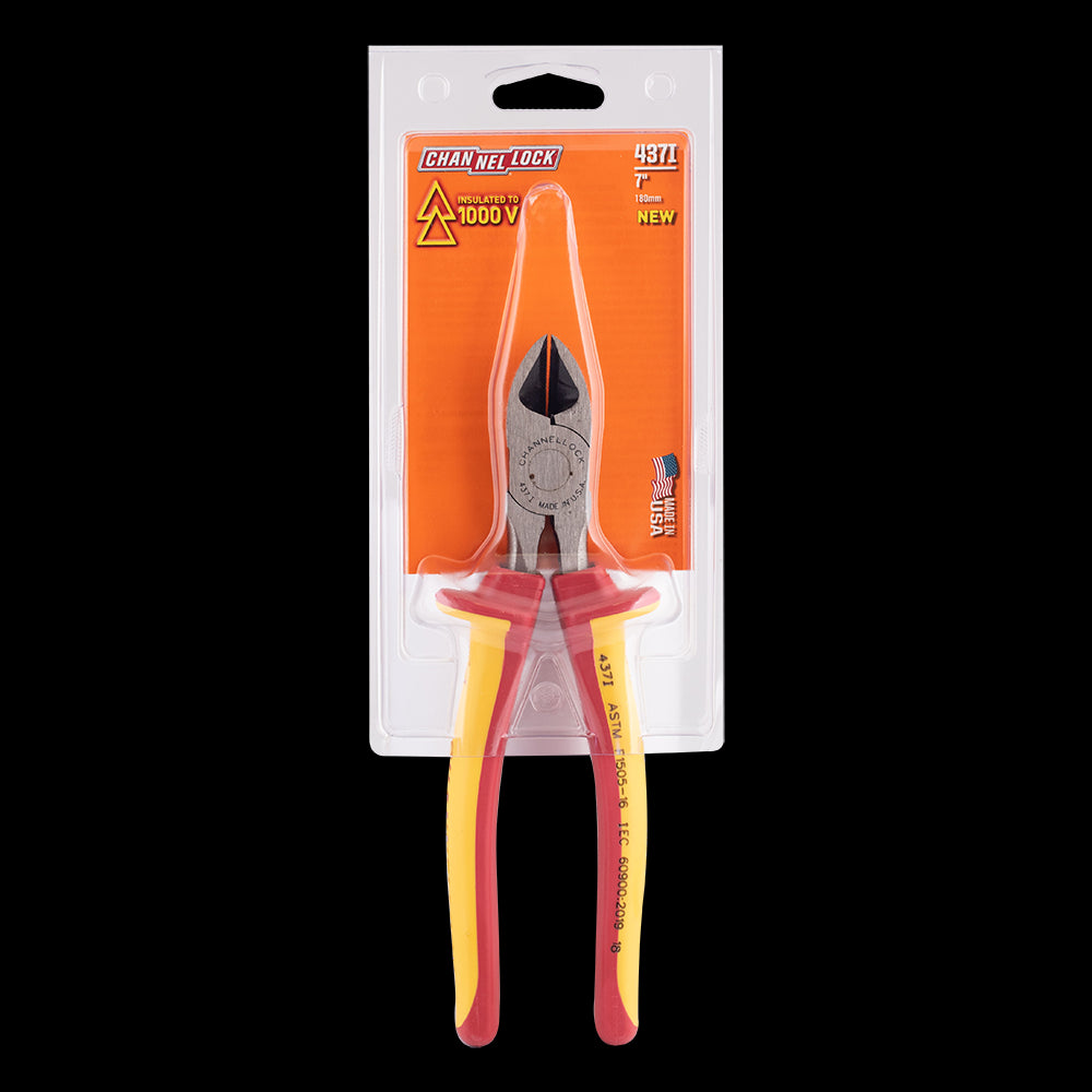 CHANNELLOCK 180mm Insulated Box Joint Diagonal Cutting Plier