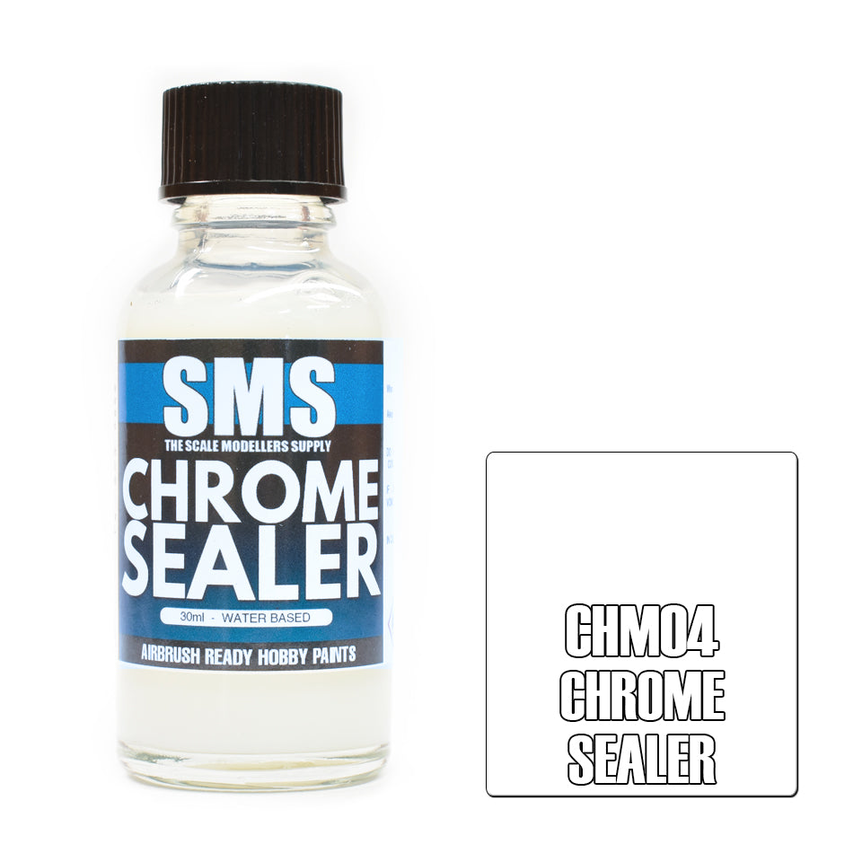 AIRBRUSH PAINT 30ML HYPERCHROME CHROME SEALER ALCOHOL BASE