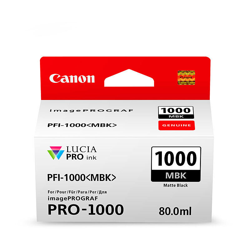 Canon PFI1000 Mat Blk Ink Cartridge