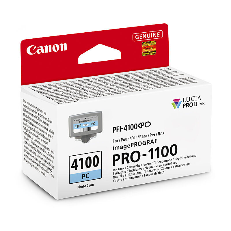 Canon PFI4100 Ph Cyan Ink Cartridge