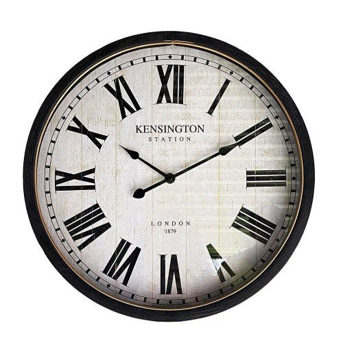 Arthur Clock Black Frame 40x40x6cm