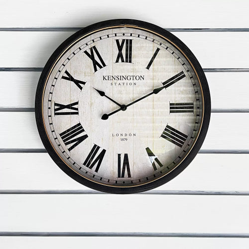 Arthur Clock Black Frame 40x40x6cm