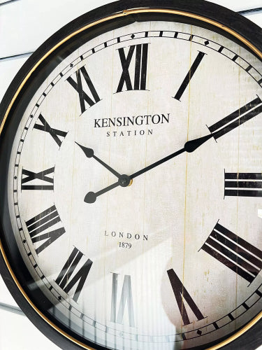 Arthur Clock Black Frame 40x40x6cm