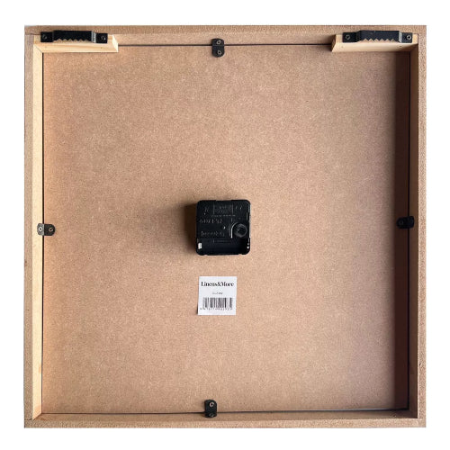 Marin Clock Natural Frame 40x40x6cm