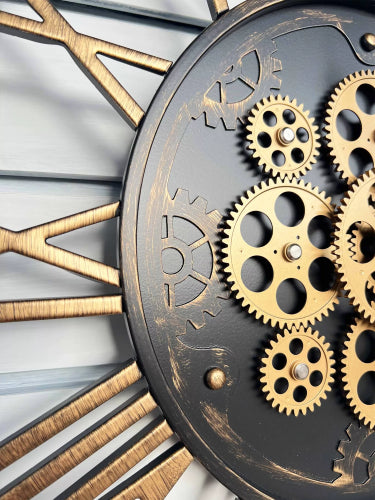 Reese Clock Metal Frame 50x50x3cm