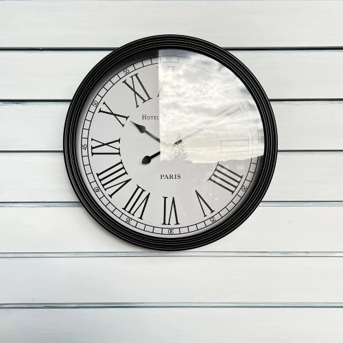 Aslan Clock Black Frame 38.5x38.5x6.5cm