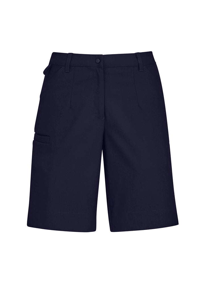Comfort Waist Womens Cargo Short - Navy