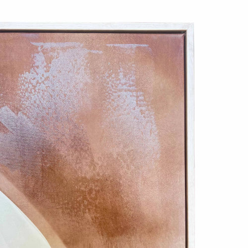 Infinity Arch White Washed Framed Canvas Wall Art 60x90cm