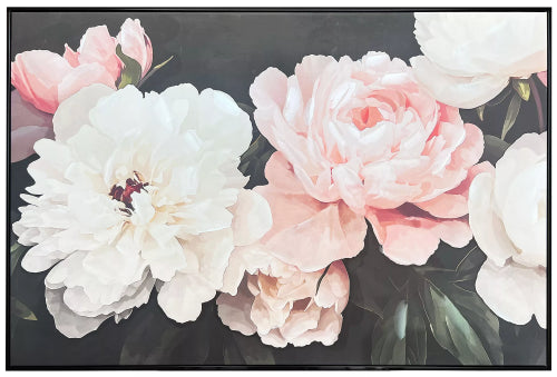 Bloom Ii Black Framed Canvas Wall Art 120x80cm