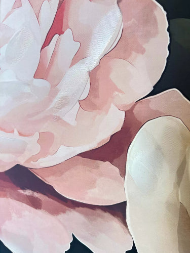 Bloom Ii Black Framed Canvas Wall Art 120x80cm