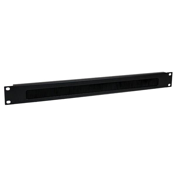 1U Brush Strip Horizontal Server Rack Cable Management Panel