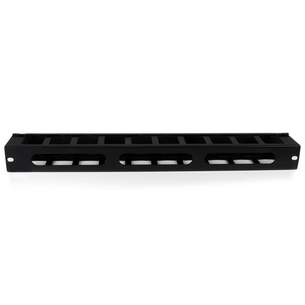 1U Horizontal Finger Duct Rack Cable Management Panel with Cover