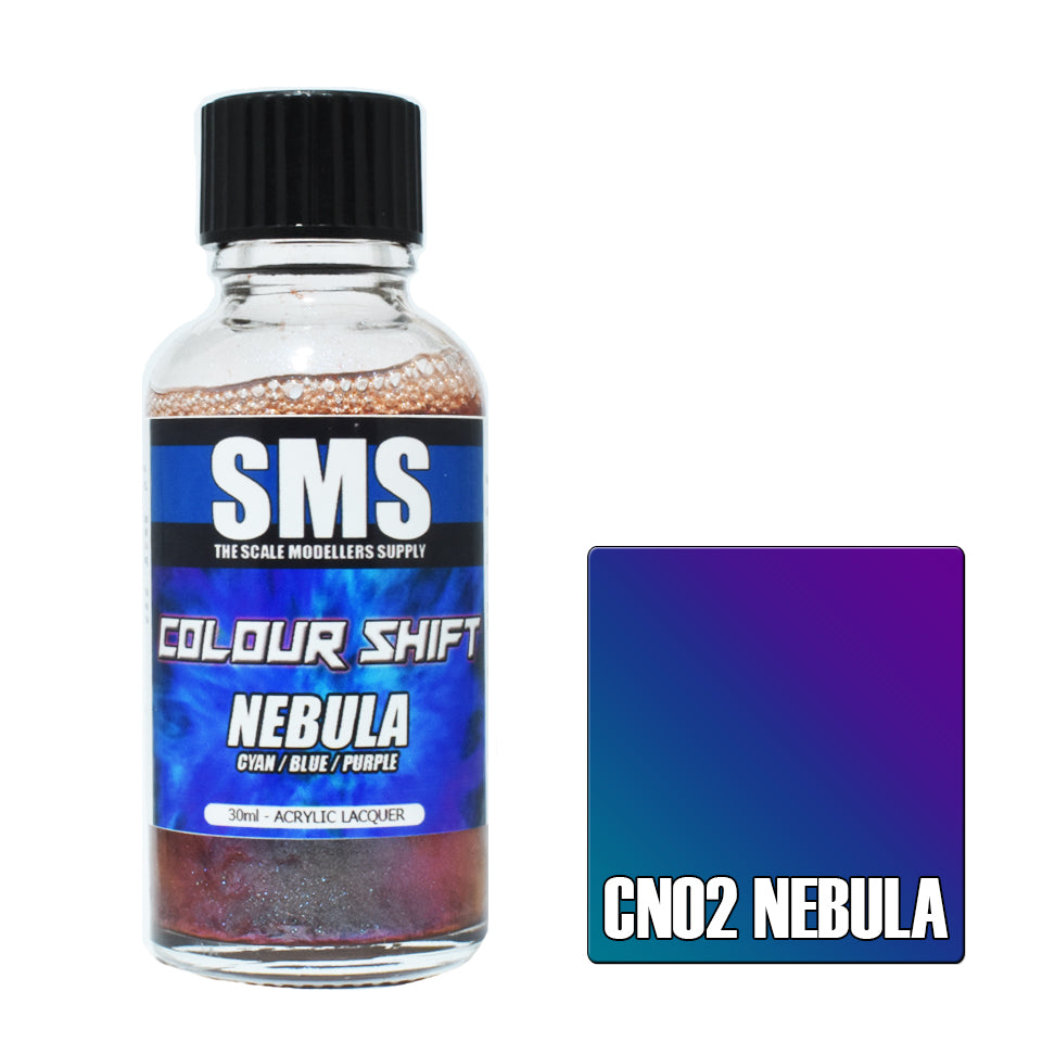 AIRBRUSH PAINT 30ML COLOUR SHIFT NEBULA ACRYLIC LACQUER