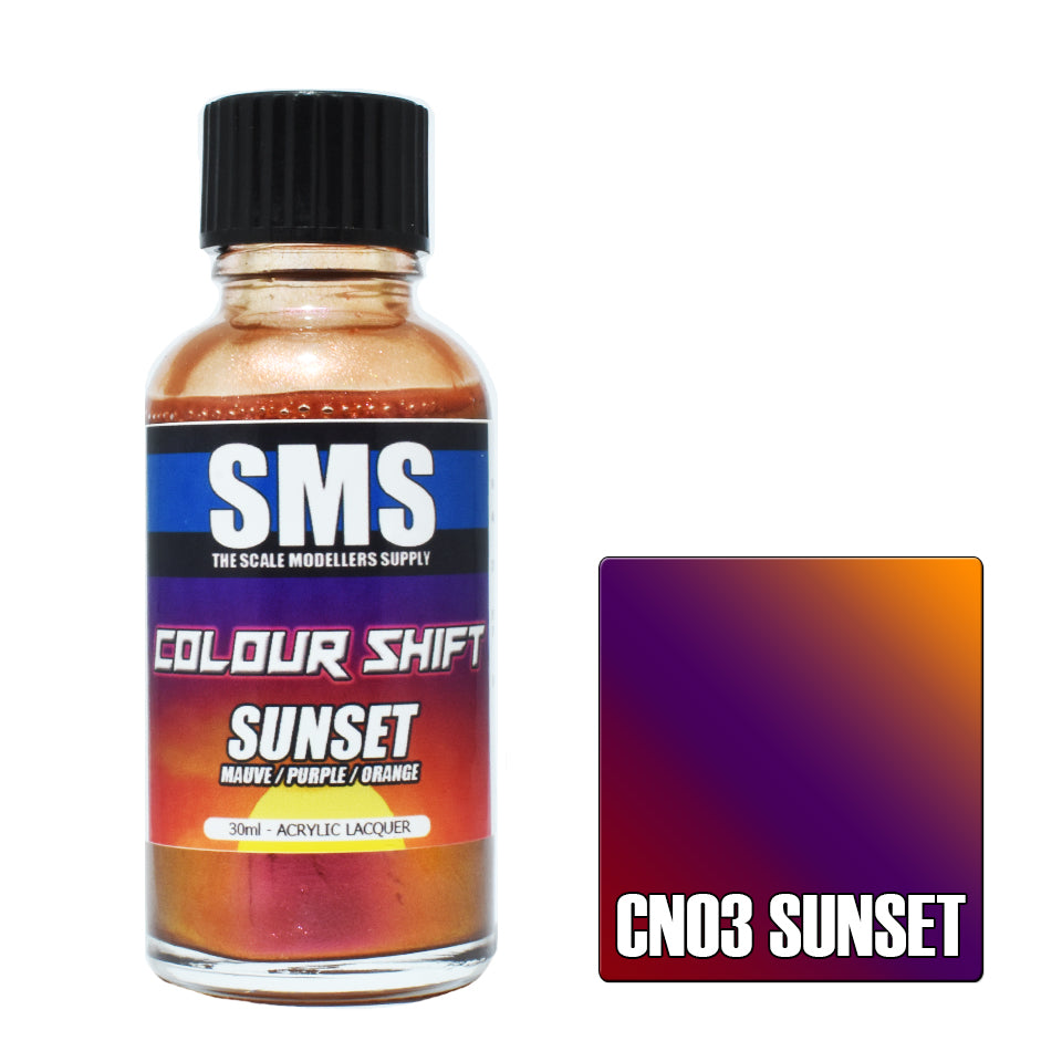 AIRBRUSH PAINT 30ML COLOUR SHIFT SUNSET ACRYLIC LACQUER