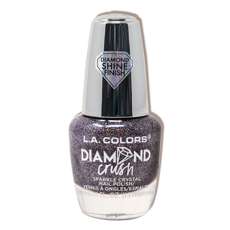 Iridescent Diamond Crush Polish with crushed diamond finish, featuring 8 shades for dazzling, cruelty-free manicures.