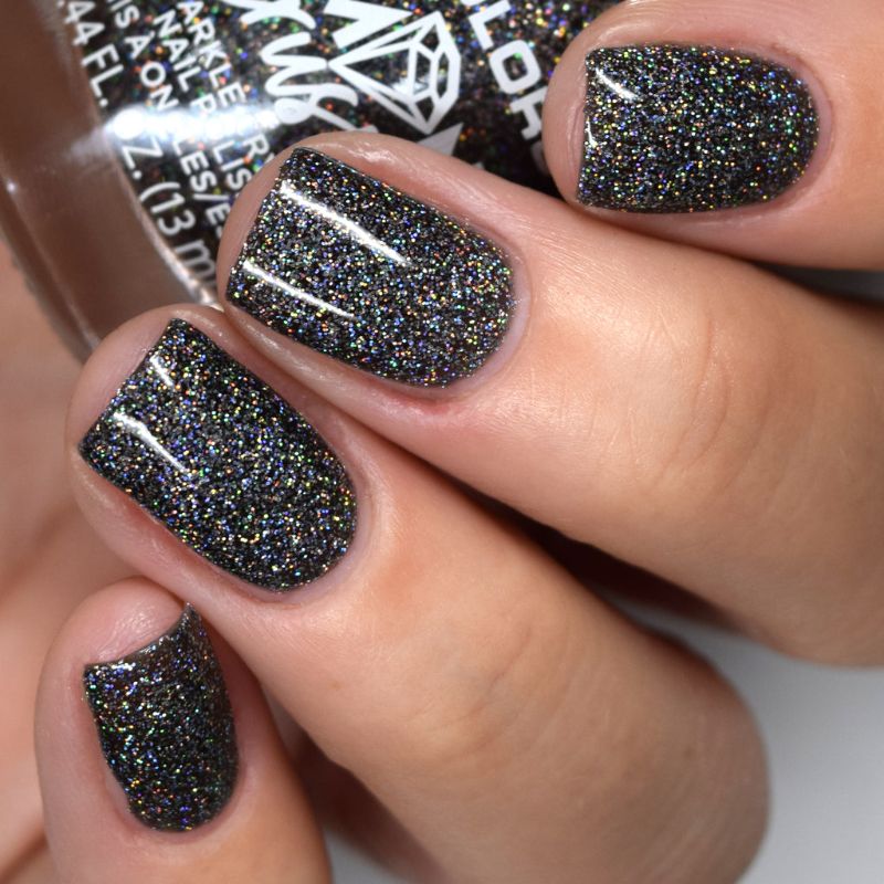 Iridescent Diamond Crush Polish with crushed diamond finish offers 8 dazzling shades for stunning, sparkling nails.