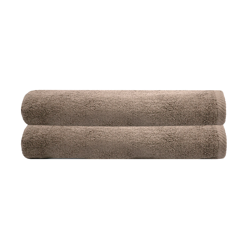 Chateau 2pack Bath Sheet 80x160cm Latte- Bambury