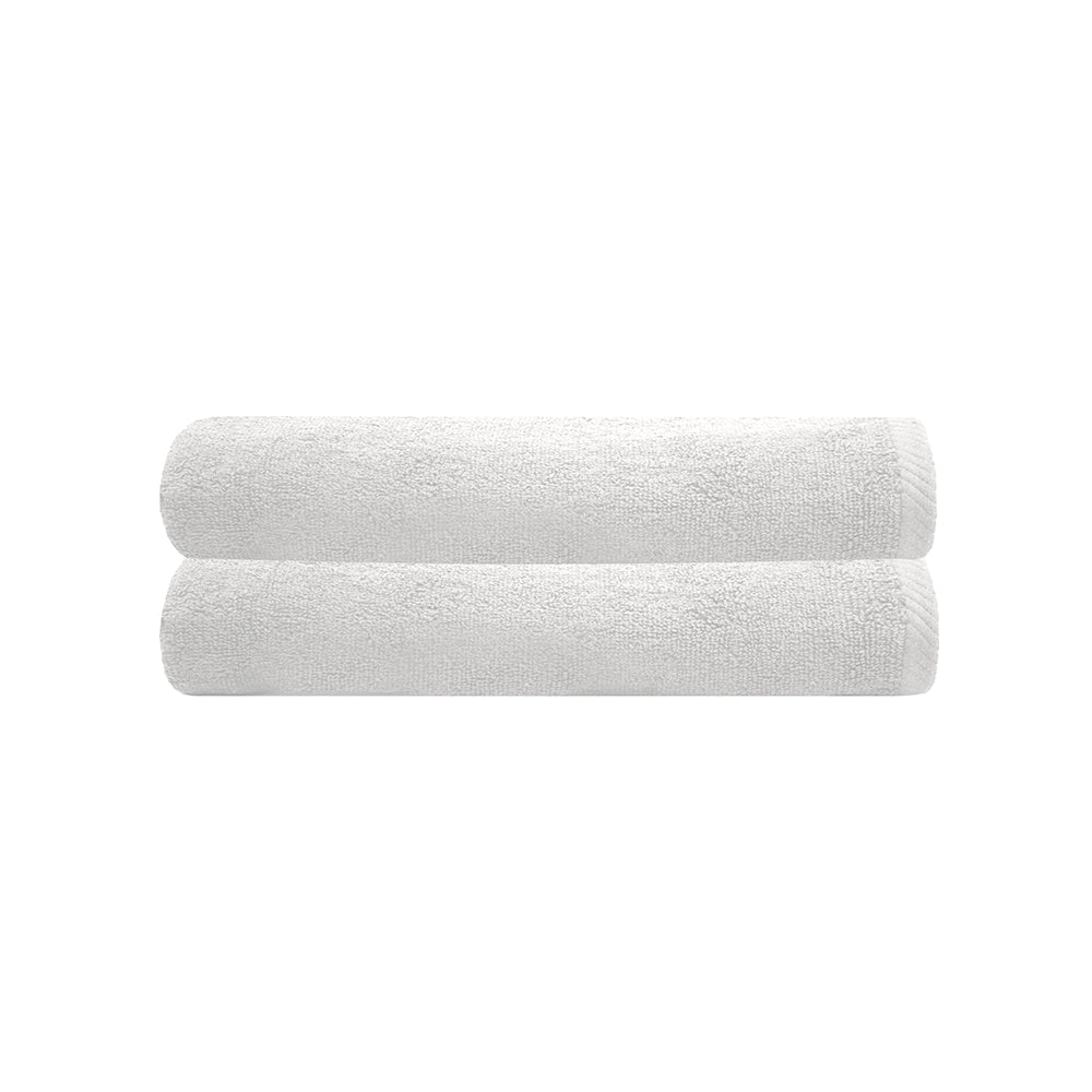 Chateau 2pack Bath Towel 68x137cm White- Bambury