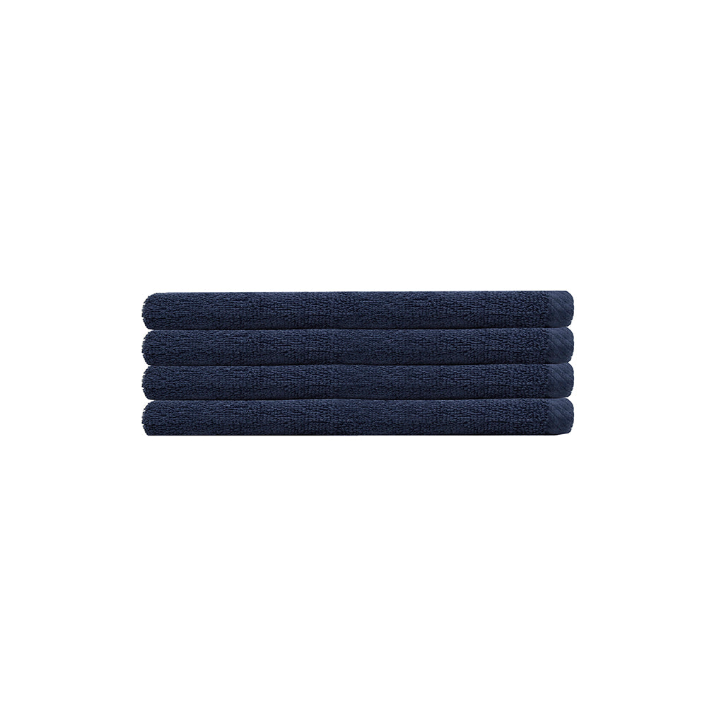 Chateau 4pack Hand Towel 40x70cm Navy- Bambury