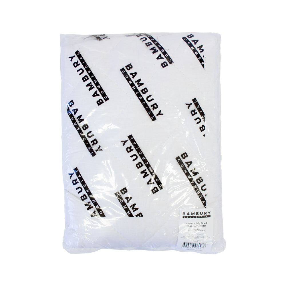 Single Chateau Fully Fitted Mattress Protector- Bambury