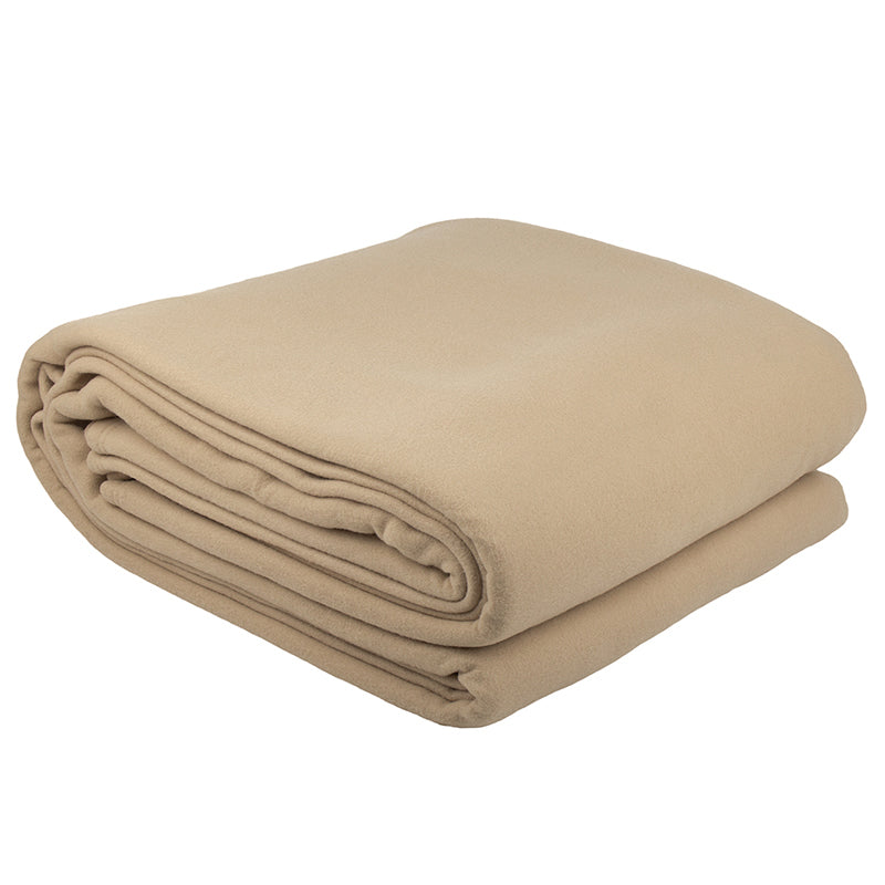 King Villa Polar Fleece Blanket Camel- Bambury