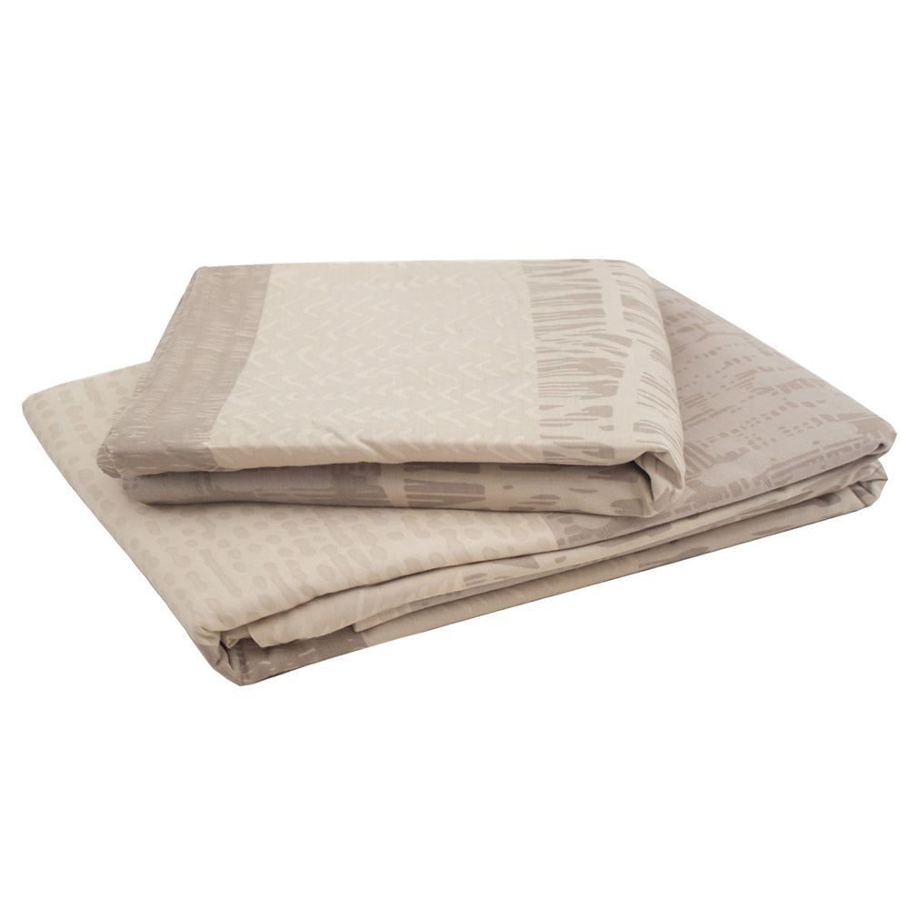 King Darlington Sand Quilt / Duvet Cover Set- Bambury