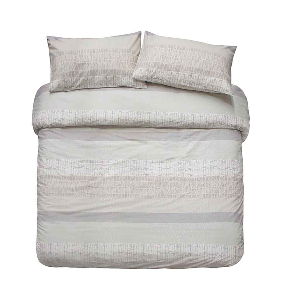 Single Darlington Sand Quilt / Duvet Cover Set- Bambury