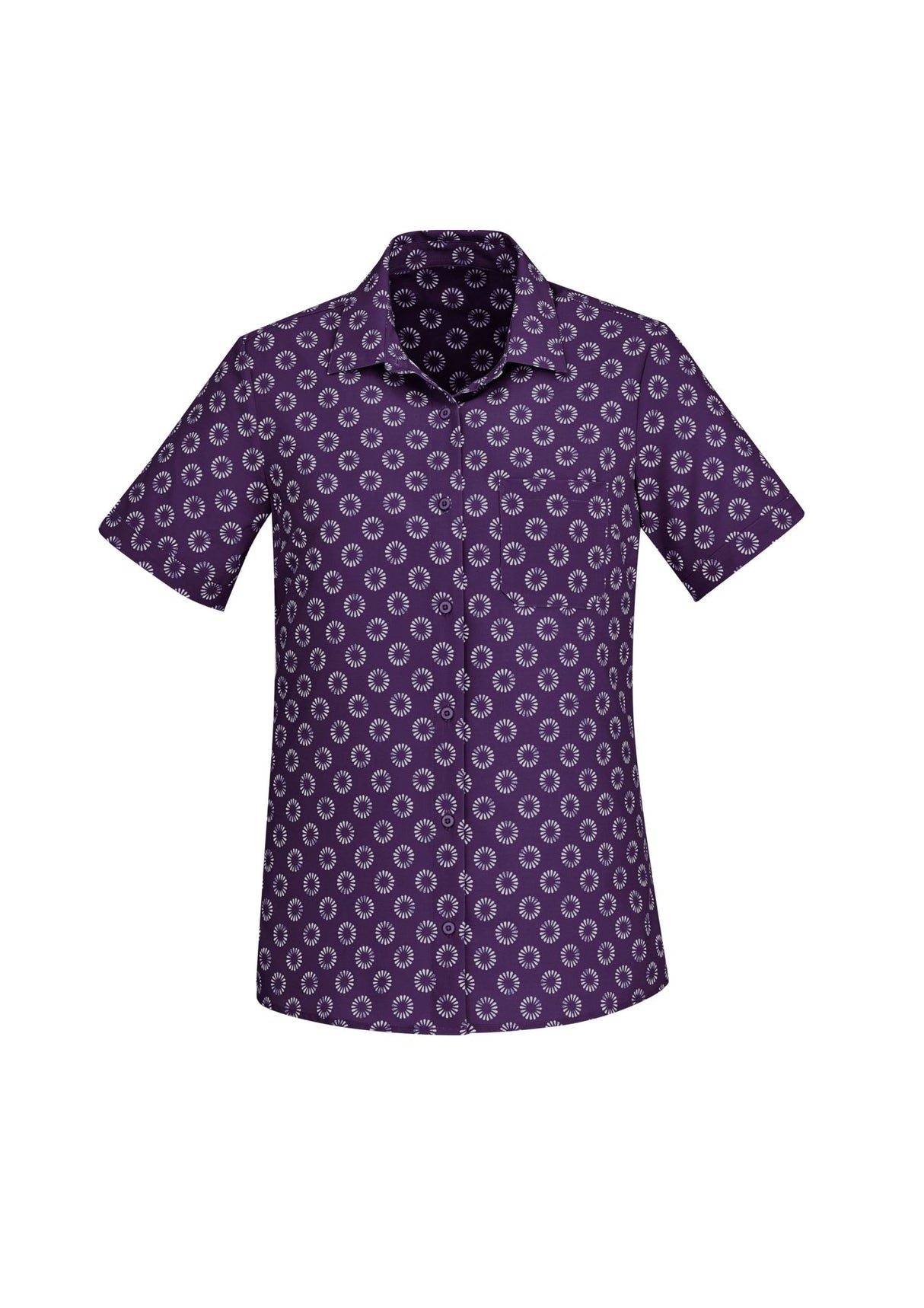 Florence Womens Daisy Print Short Sleeve Shirt