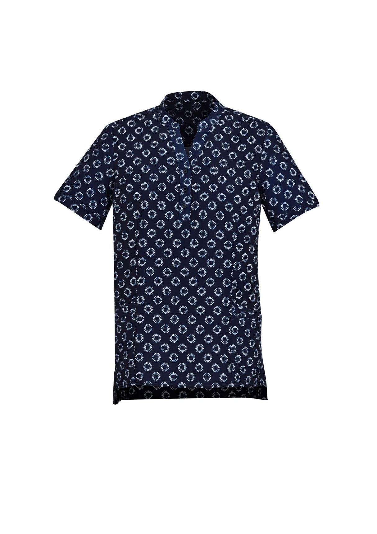 Florence Womens Daisy Print Tunic - Navy