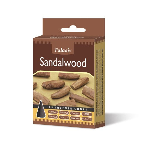 Incense - Tulasi Sandalwood Cones (Set of 12)
