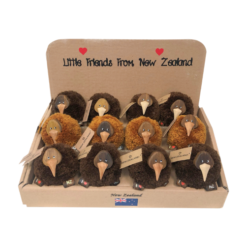 Kiwi Pompom Figurine - XL Assorted (Set of 12 Assorted)