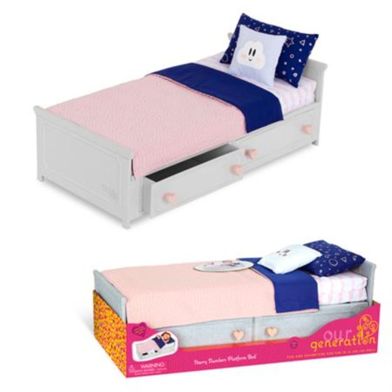 Our Generation Accessory - Starry Slumbers Platform Bed